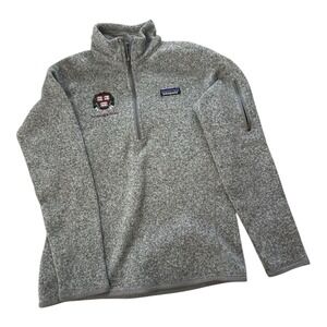 Patagonia Gray Better Sweater 1/4-Zip Fleece Harvard Size Medium Swimming Diving